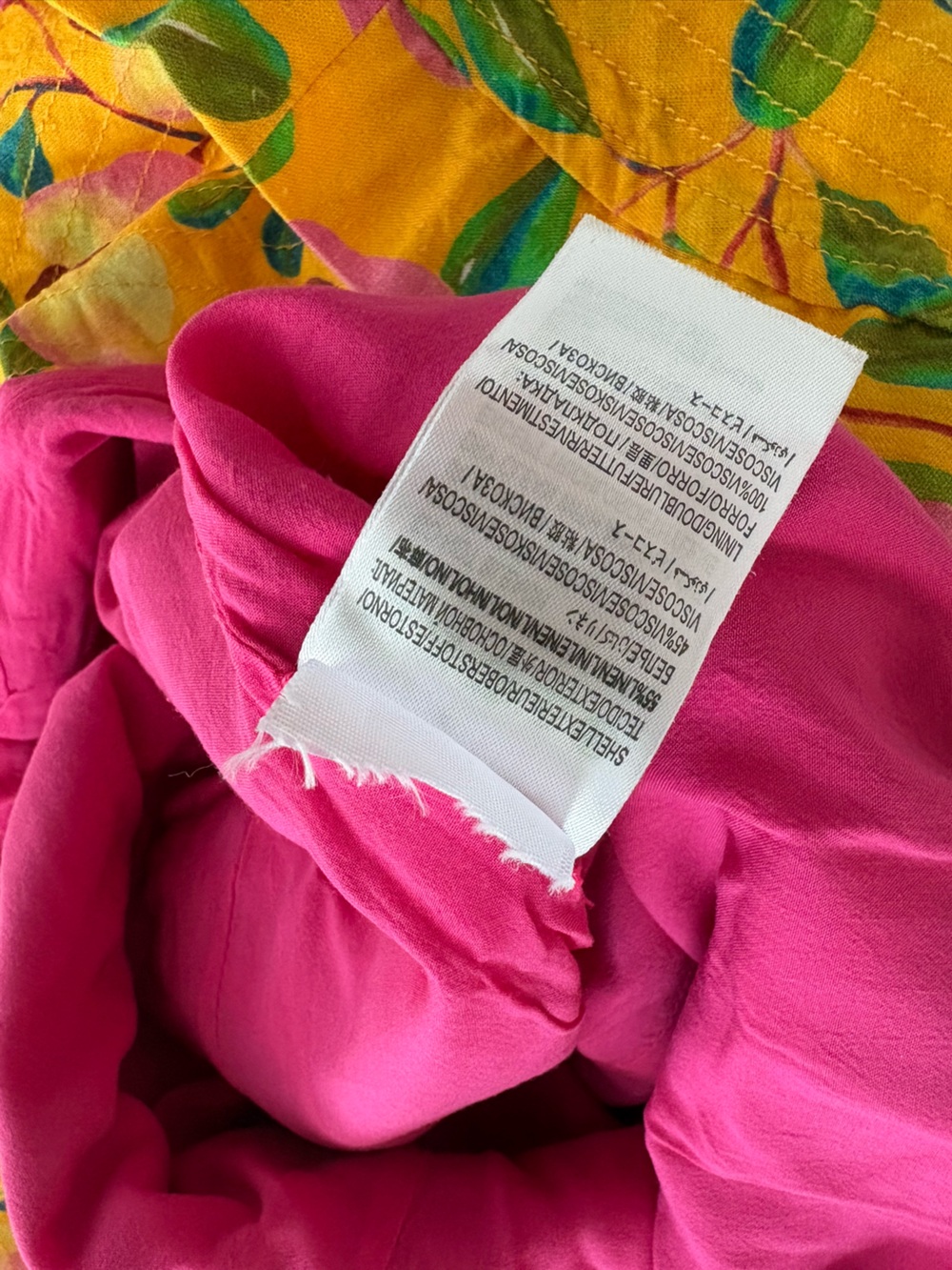 Farm Rio Cashews Chilli Bananas Linen Mini Dress M - Picture 9 of 16